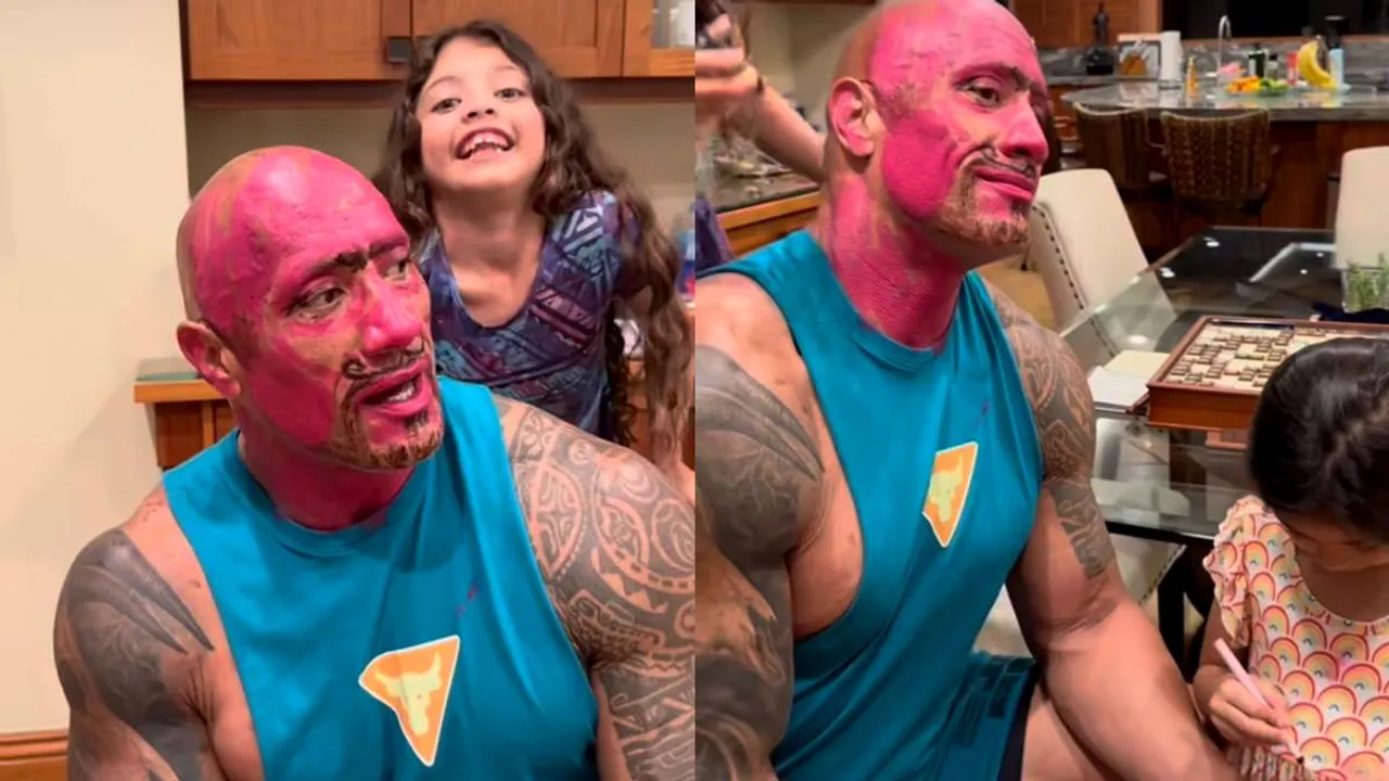 Major Father-Daughter Goals! Dwayne Johnson Gets A Makeover From His Kid