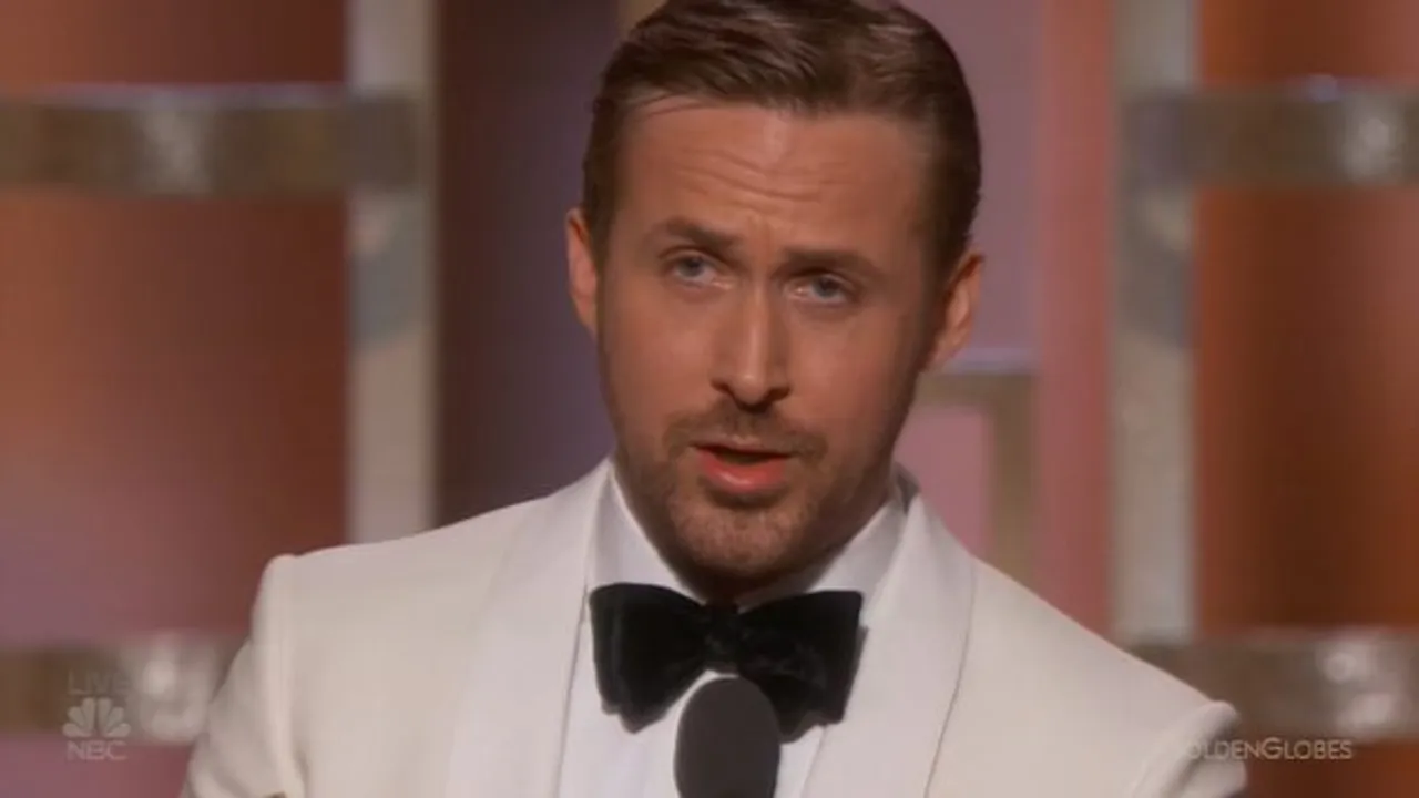 Ryan Gosling at Golden Globes