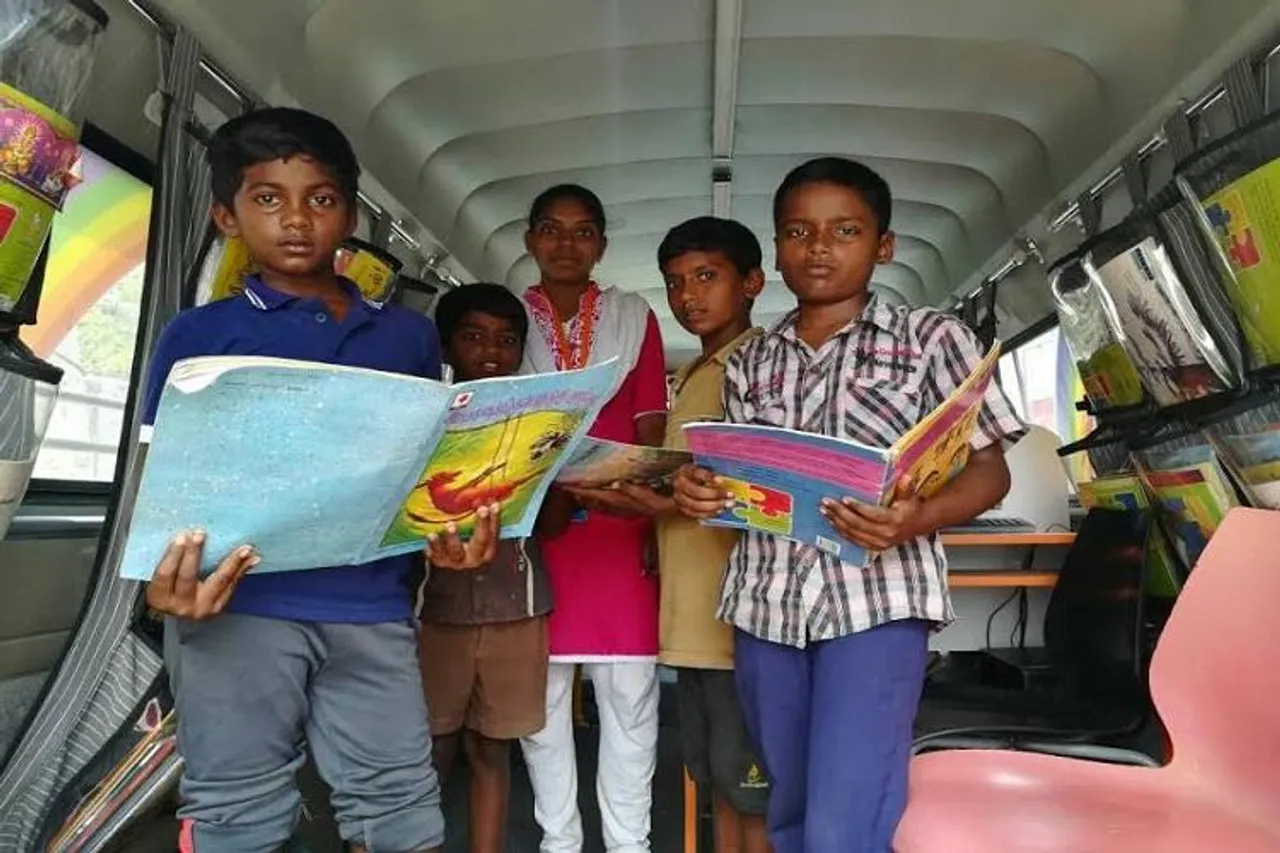 Bengaluru Buses Turn Creches For Labourers' Kids