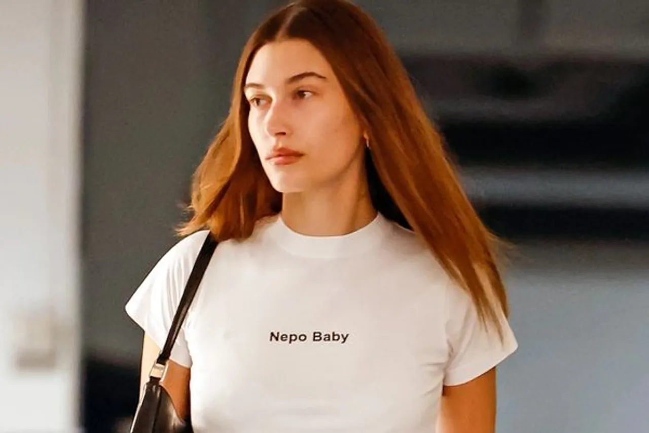 hailey bieber nepo baby t-shirt