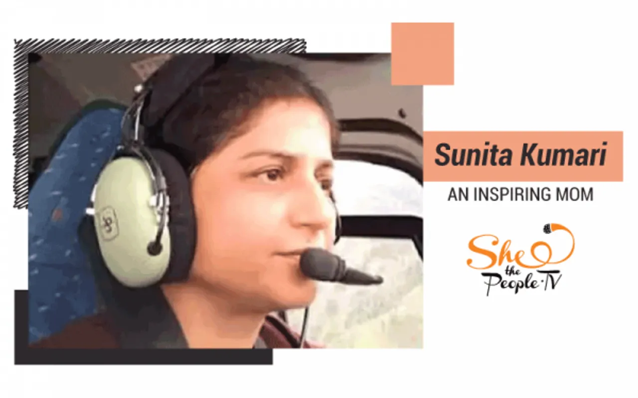 Sunita Kumari aboard a chopper, defies the boundations of motherhood