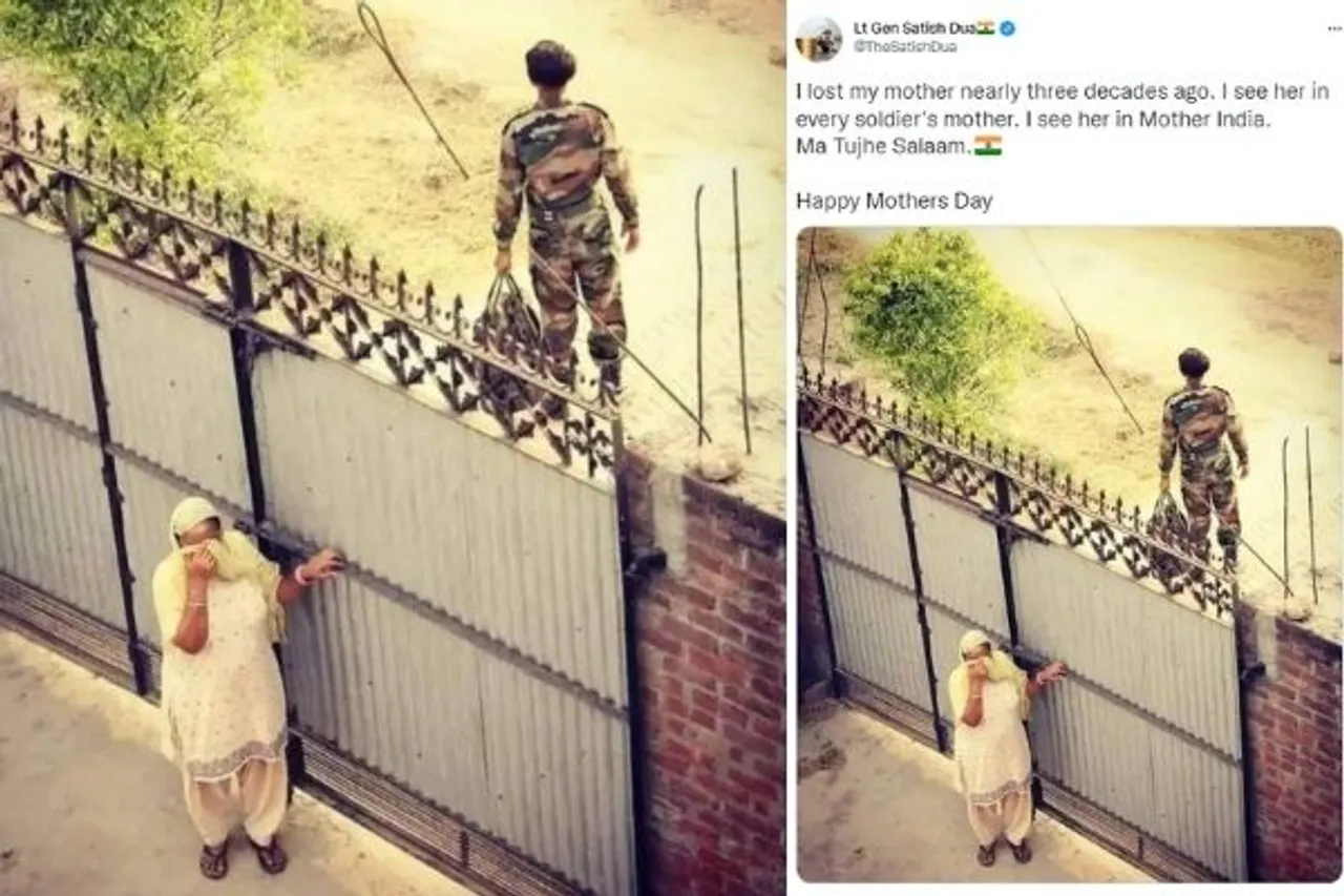 Mother's Photo Bidding Farewell To Her Soldier Son Has Gone Viral