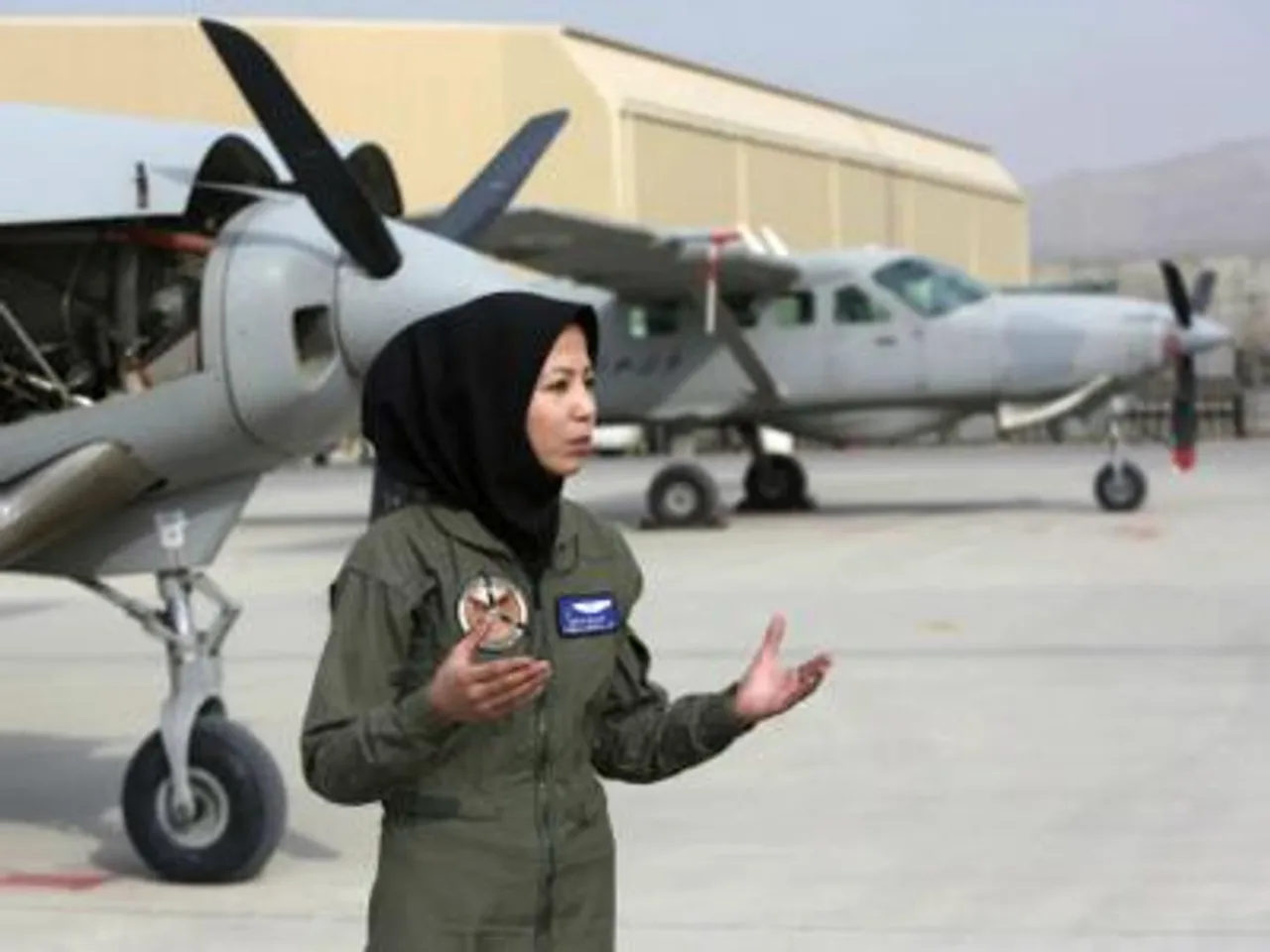 Safia Ferozi Becomes Afghanistan's Second Woman Military Pilot