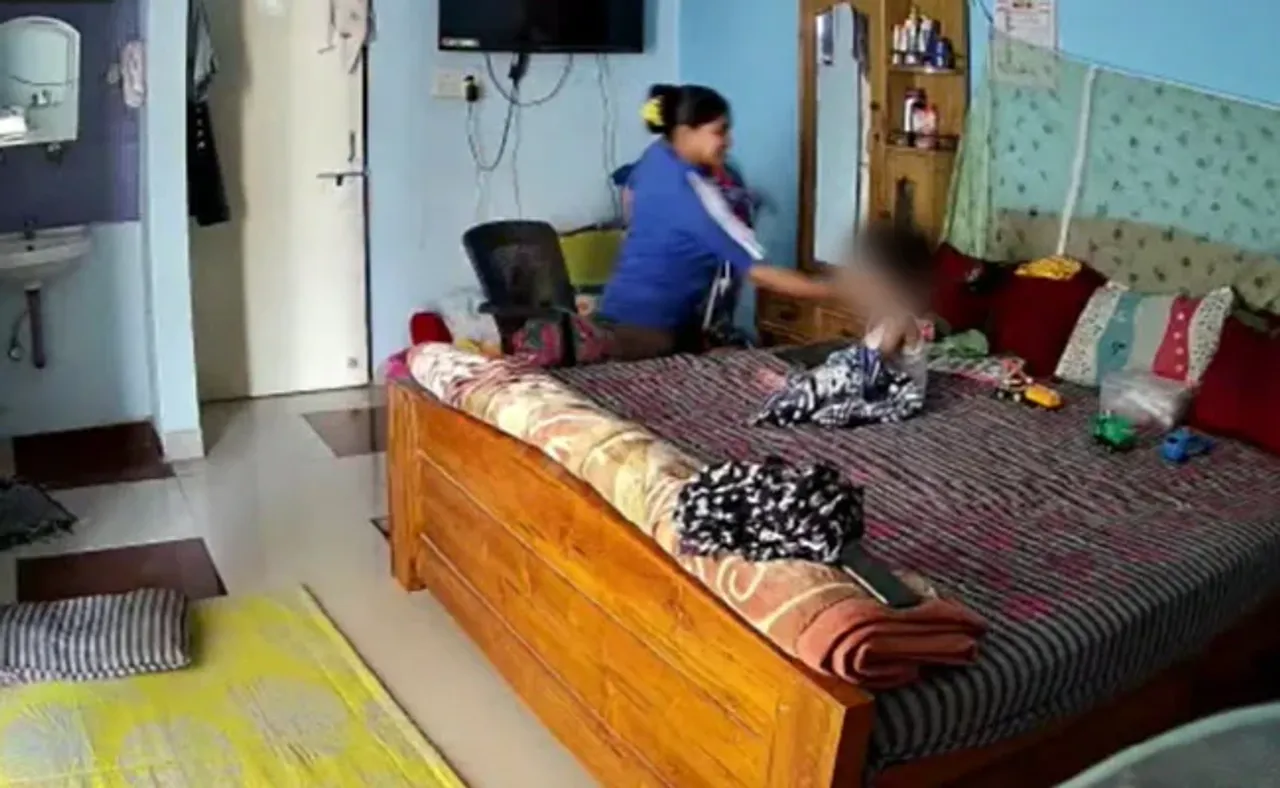 Babysitter Detained In MP, Viral Video Shows Her Brutally Assaulting 2-Year-Old