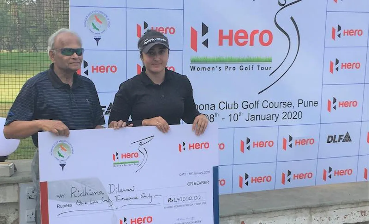 Ridhima Dilawari wins first leg of Hero golf tour in dramatic finish at Pune