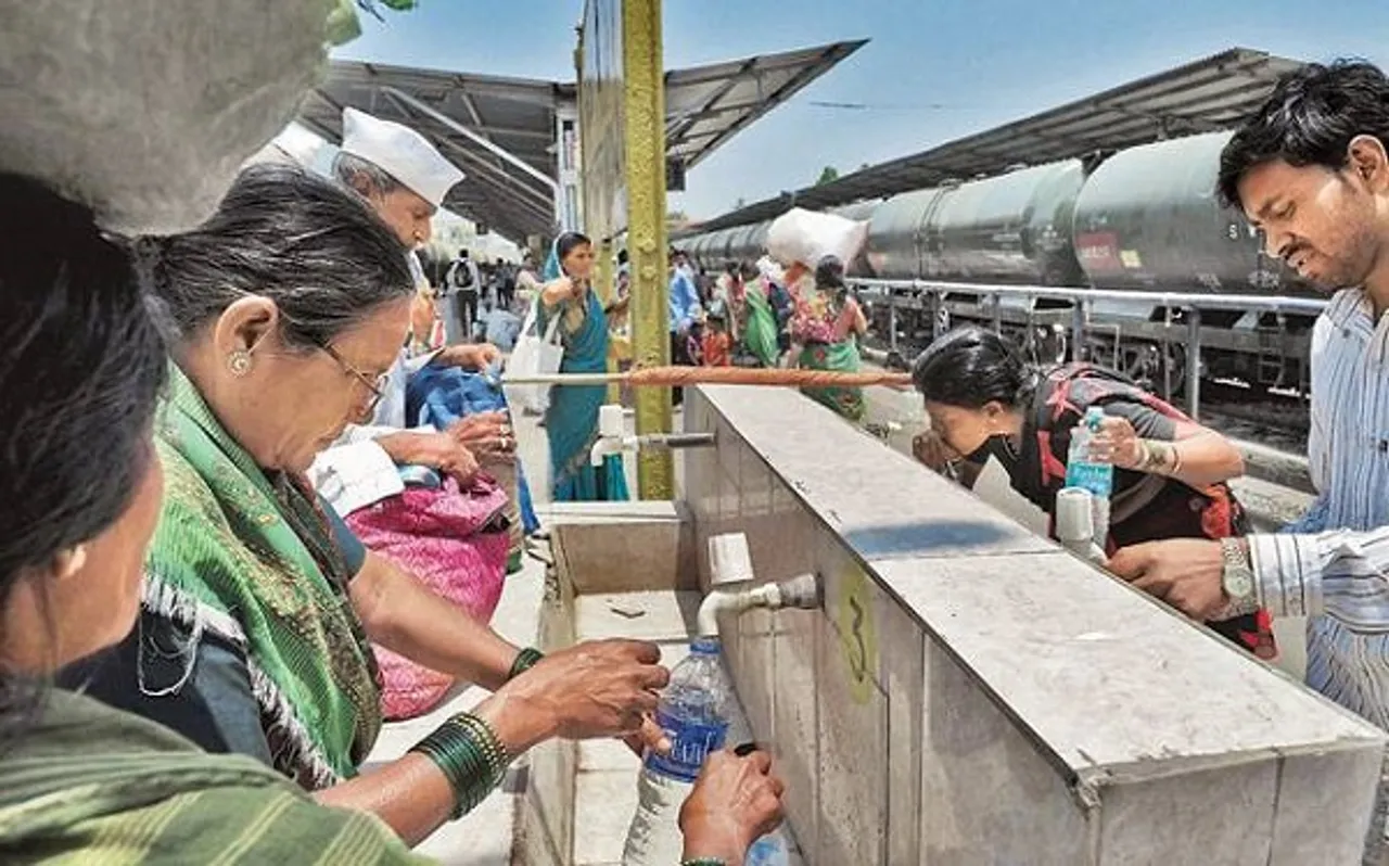 Water at railway station