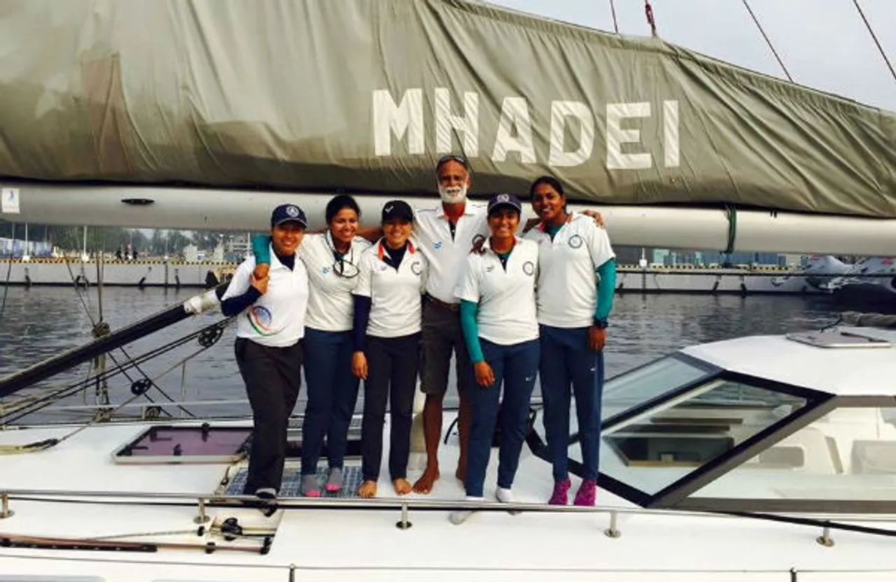 Indian navy's first all woman crew