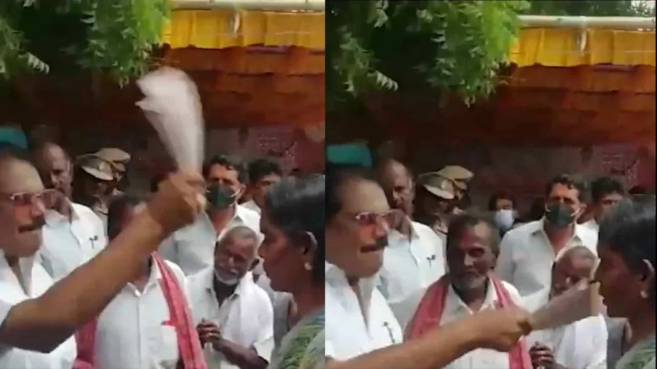 Video Of Tamil Nadu Revenue Minister "Hitting" Woman With A Petition Goes Viral