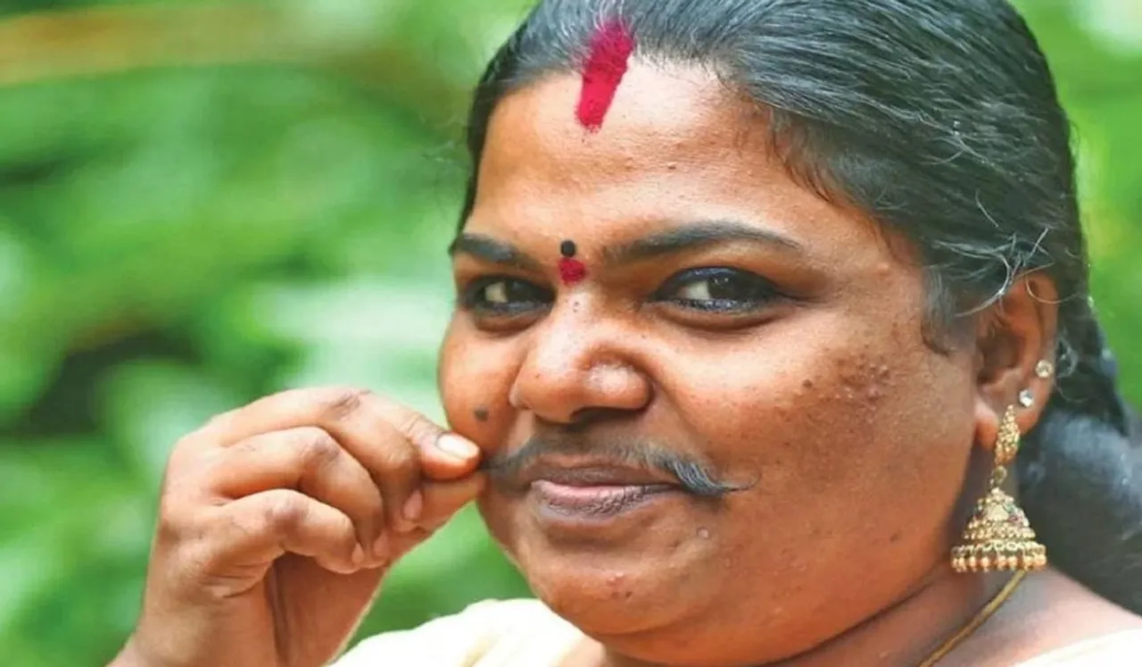 Kerala woman with mustache