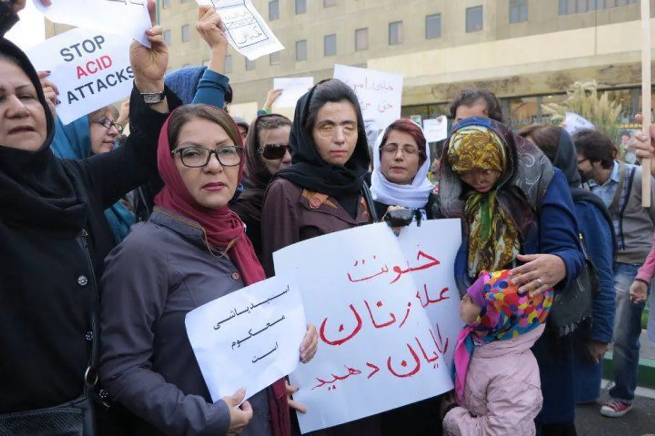 Iranians stand up against acid attacks on women   