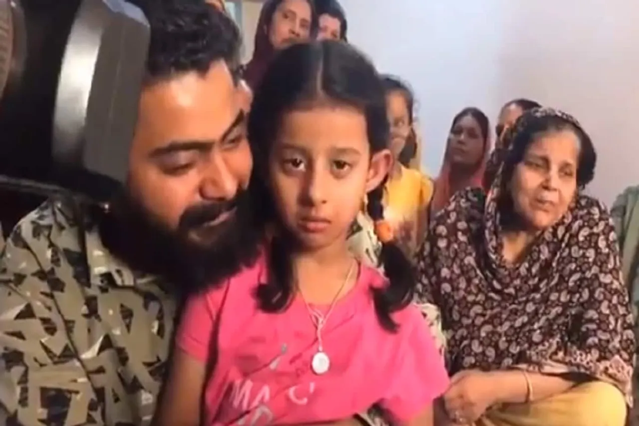 5-Year-Old Daughter of Missing CRPF Jawan Pleads For His Return Home