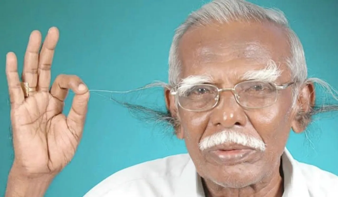 World Longest Ear Hair Record