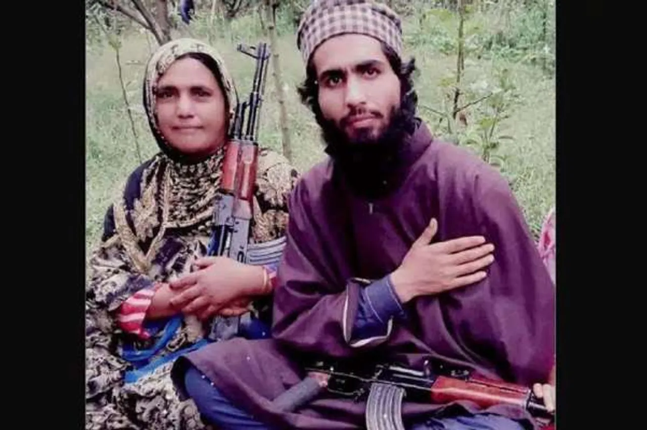 Naseema Bano, the Kashmir Gun Woman who is said to be the mother of a deceased terrorist