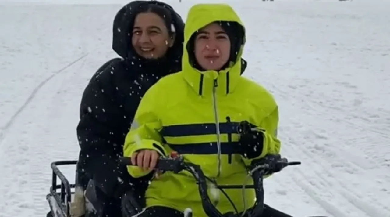 All About Sara Ali Khan's Gulmarg Vacation With Mom Amrita Singh And Brother Ibrahim