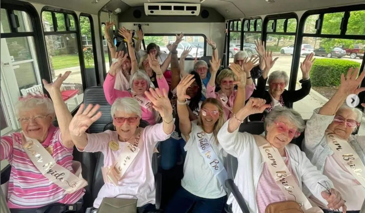 Life Of The Party: Old Age Home Women Celebrate Employee’s Bachelorette