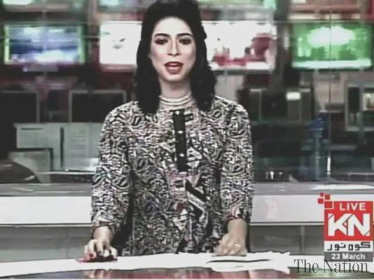 Pakistan’s first transgender newscaster appears on TV