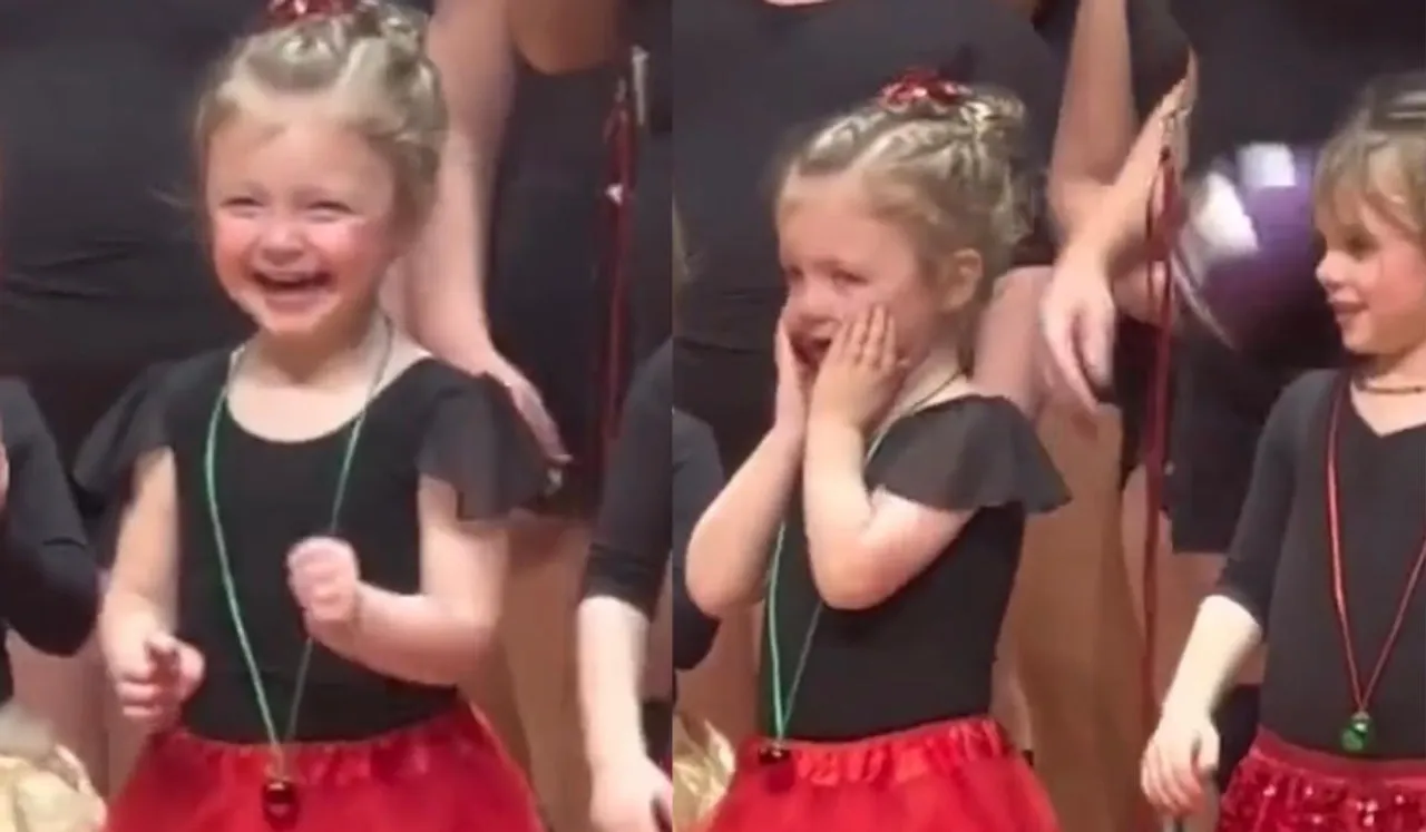 Video: Little Girl Melts Down On Stage On Spotting Parents In Crowd