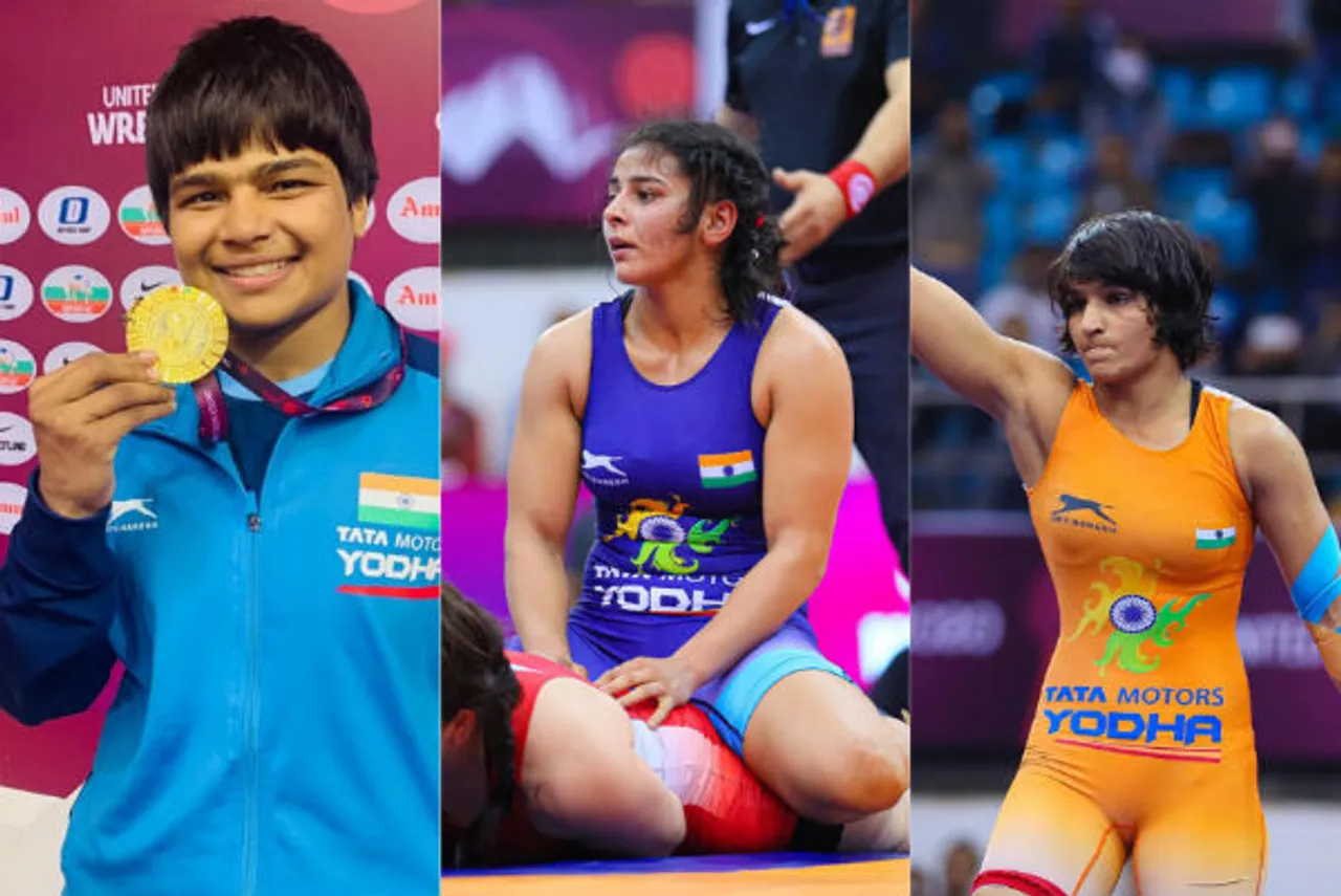 Golden Girls Divya, Sarita & Pinki Shine At Asian Wrestling C'ship