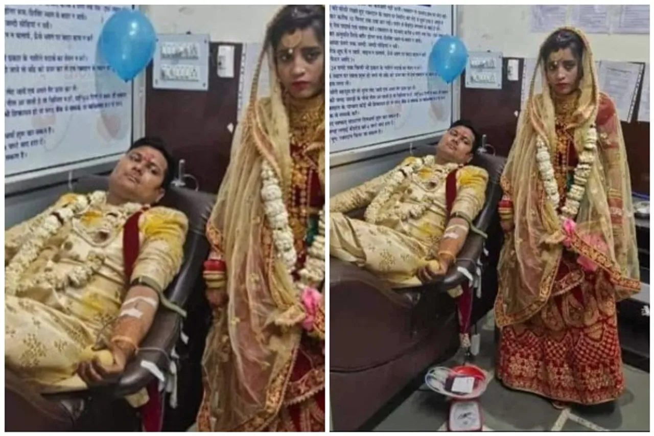 Couple Donates Blood On Wedding Day