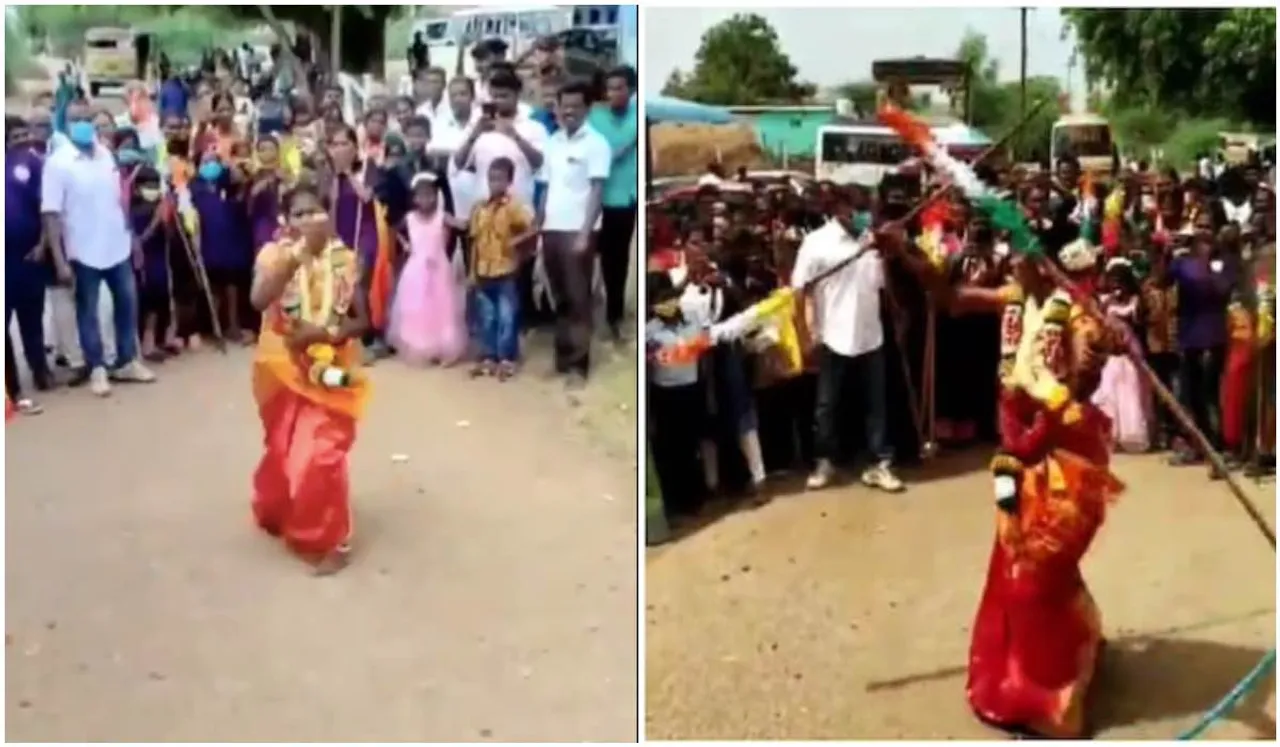 Here's Why This Tamil Nadu Bride Performed Martial Arts At Her Wedding