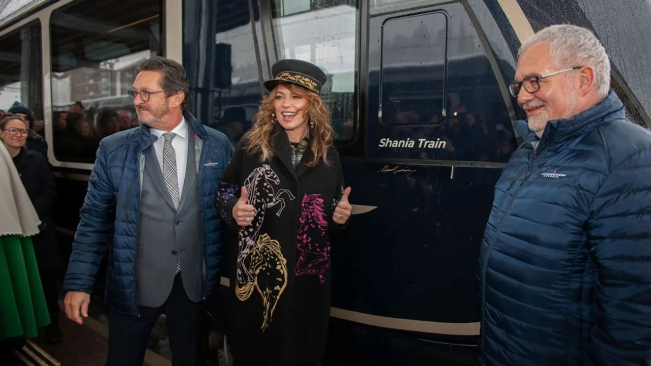 'Queen of Country Pop' Shania Twain Boards The Shania Train