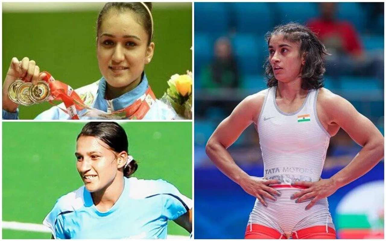 women athletes Tokyo Olympics , Vinesh Phogat, Rani Rampal and Manika Batra