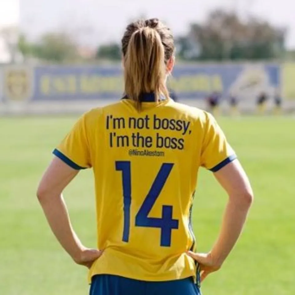 Swedish women’s team replace shirt names with messages of empowerment