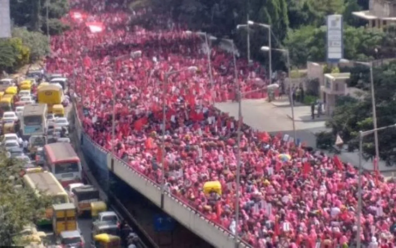 ASHA workers strike, ASHA strike, ASHA women worker strike, women strike