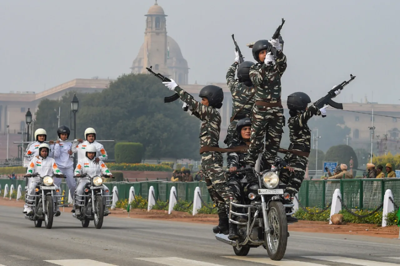 Women CRPF Daredevil Stunt Bikers To Debut At Republic Day Parade