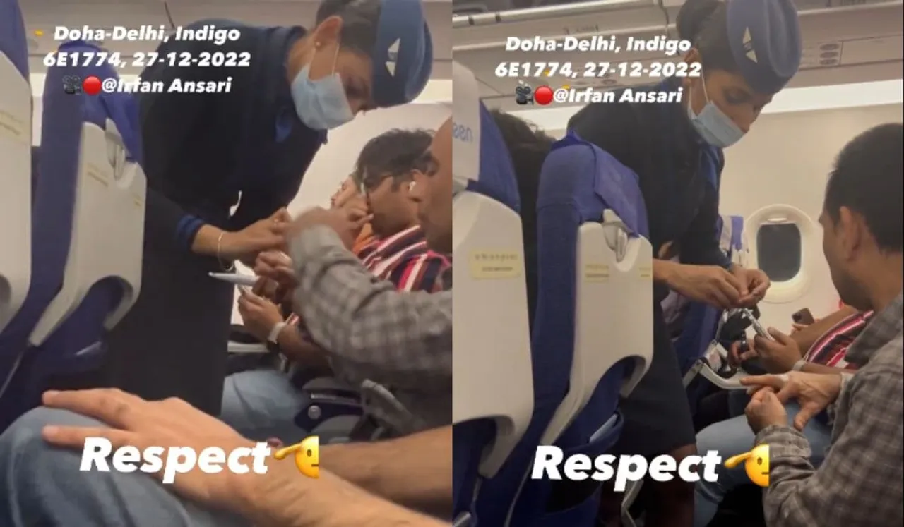 Video Of Air Hostesses Giving Passenger Mid-Air Aid Goes Viral