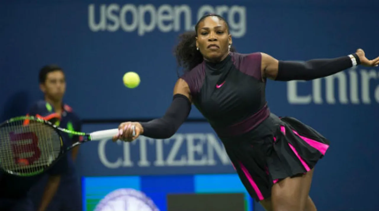 Serena Williams in Round 2 in US Open