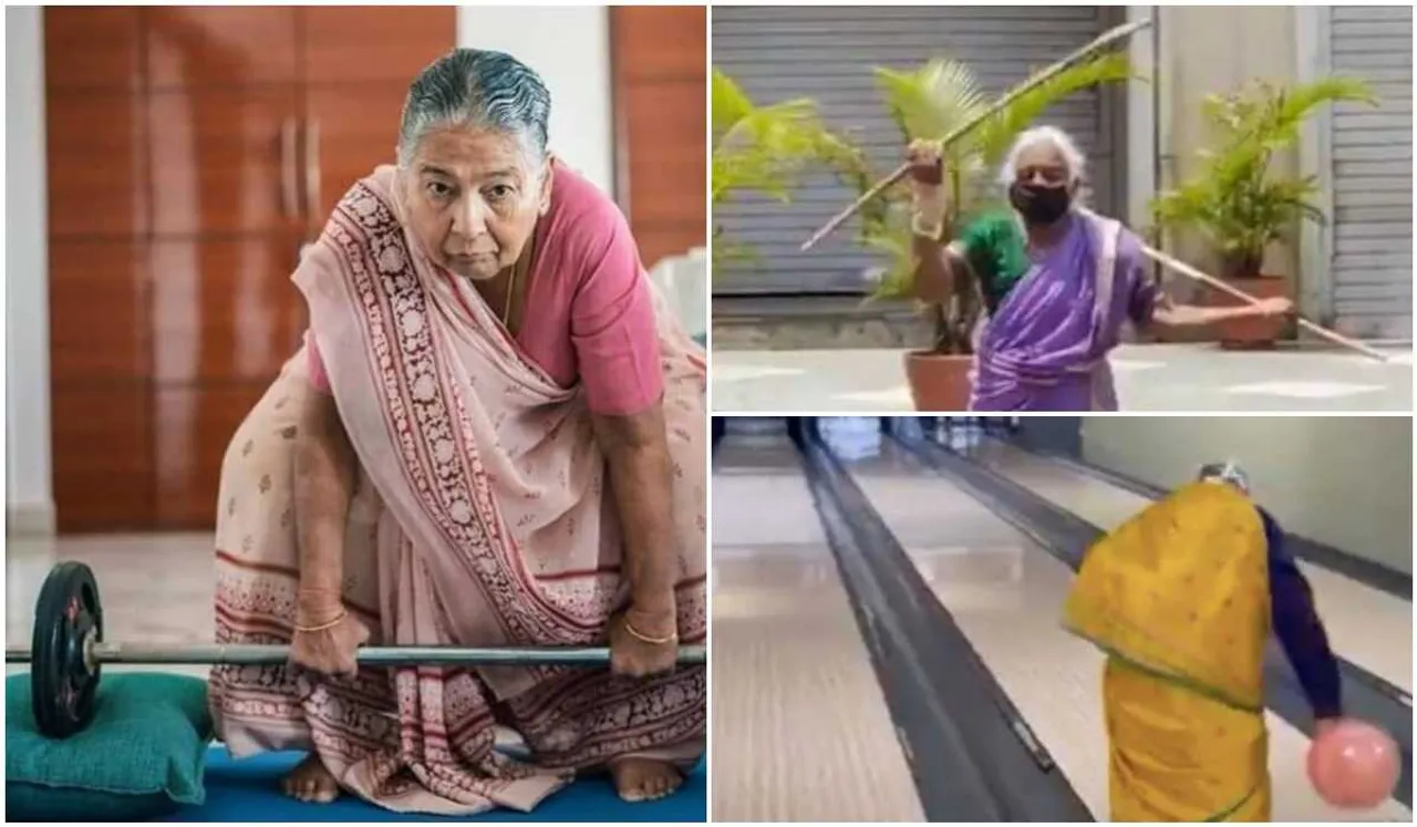 older women saree influencers