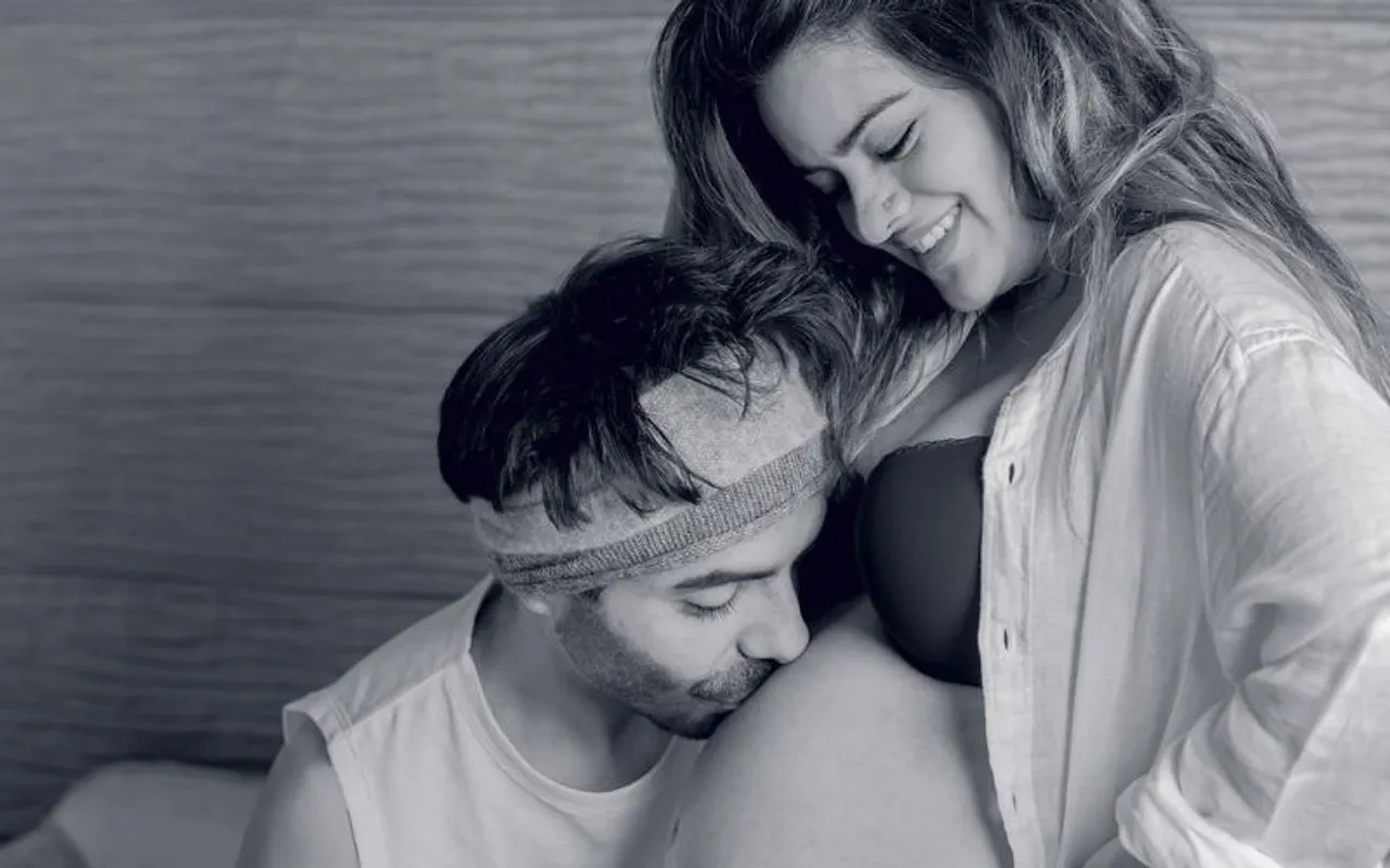 Aparshakti Khurana Forms a 'Happy Love Triangle' With His Wife and Daughter