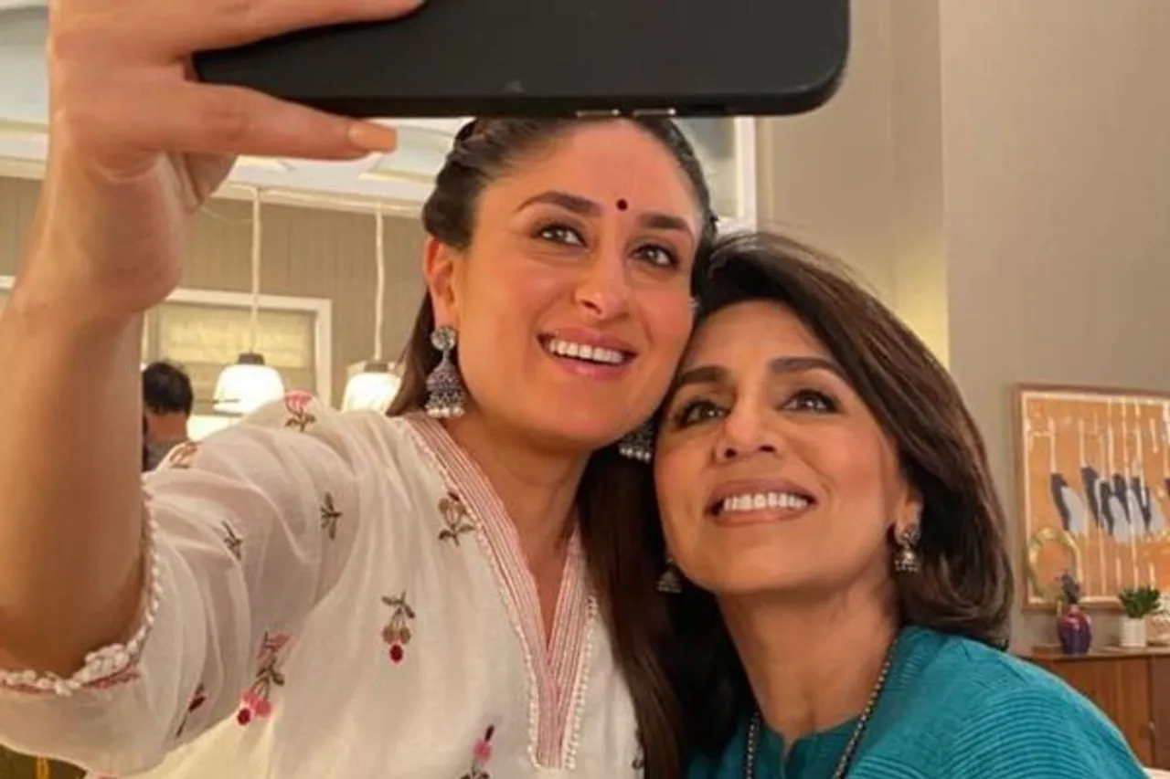 Kareena Kapoor Neetu Kapoor BTS