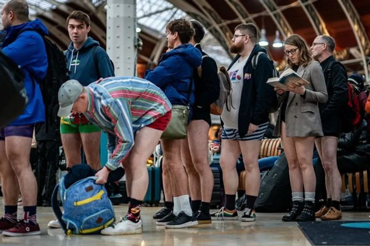 London Goes Pantless To Celebrate 'No Trousers Tube Ride'