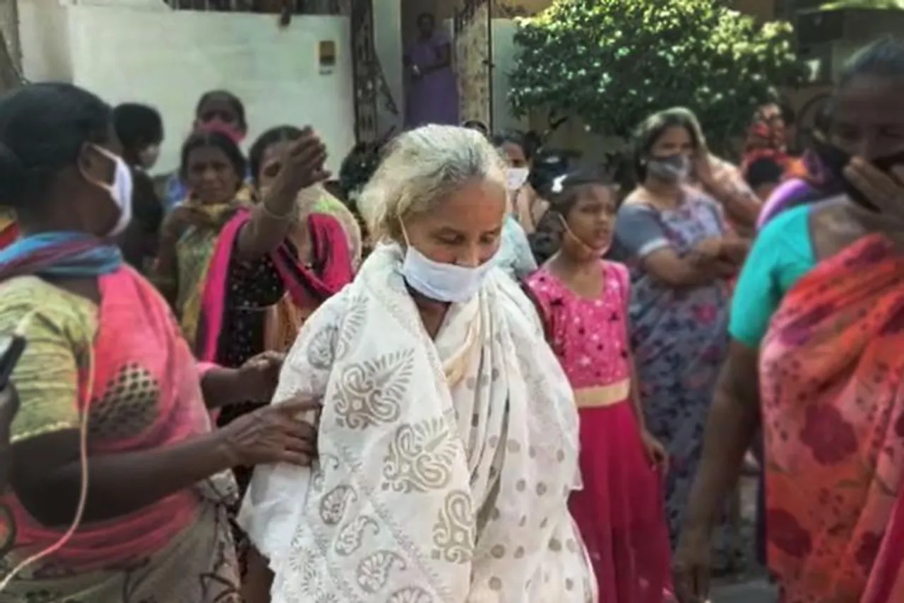 Woman Returns Home After her funeral