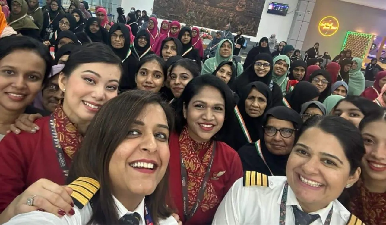 On Ground And In Air: India's First All-Women Haj Flight Makes History