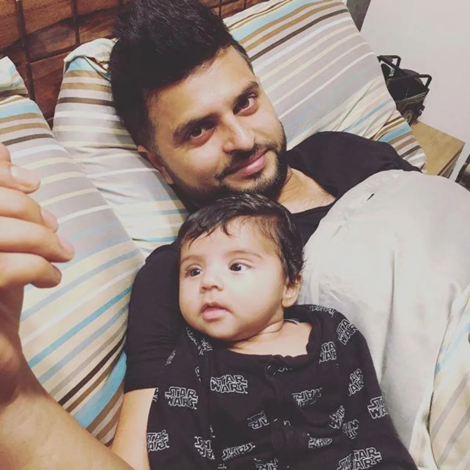 Suresh Raina with Gracia