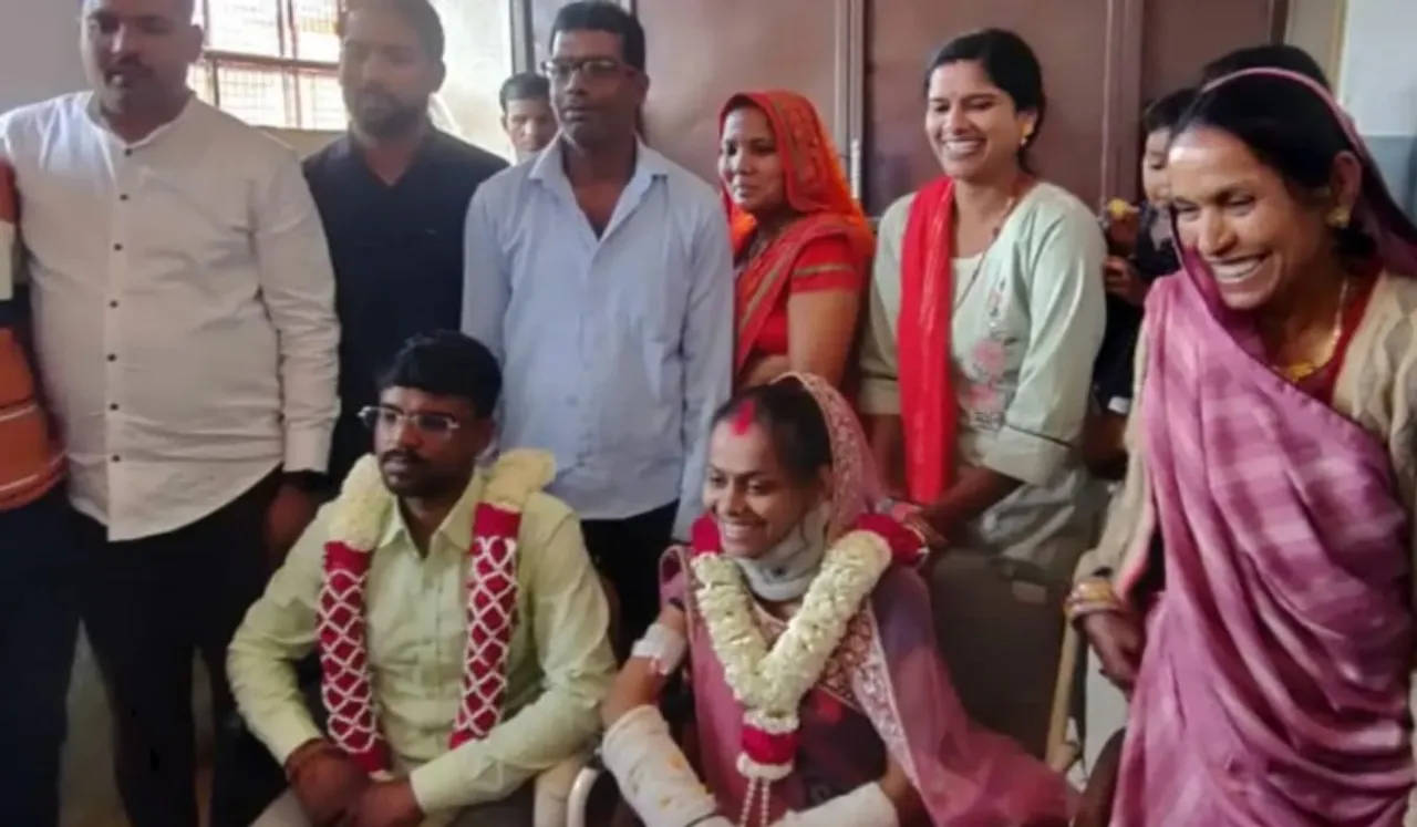 Rajasthan Couple Get Married At Hospital After Bride Meets With Accident
