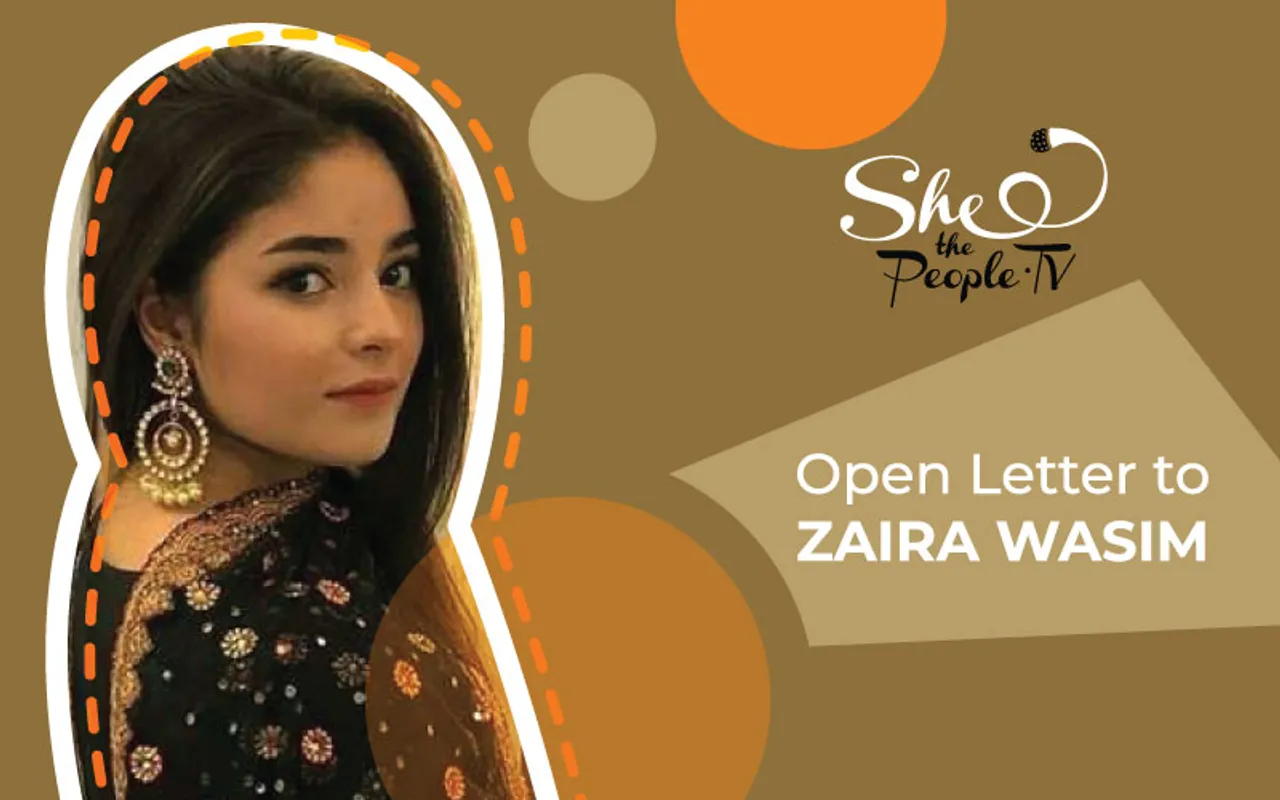 open letter zaira wasim