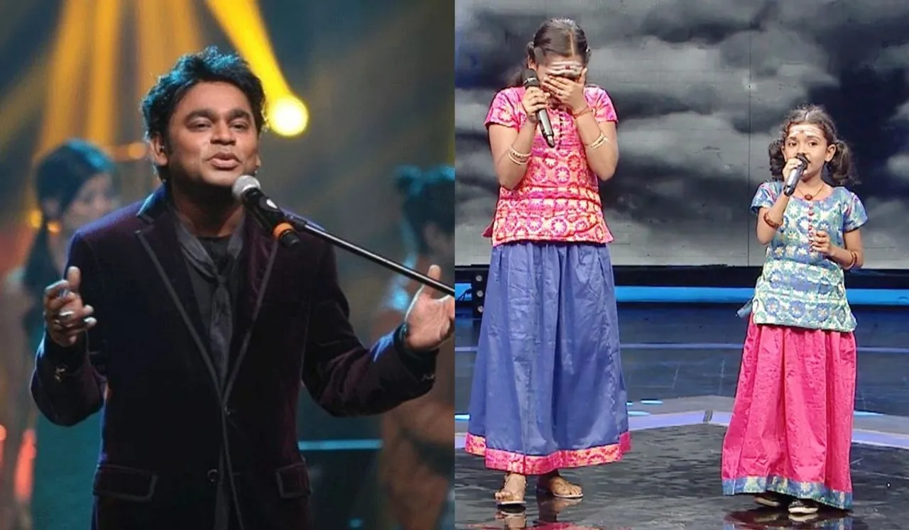 Sisters From Gaja Relief Camp ,Sibling duo from Gaja relief camp impresses A.R. Rahman