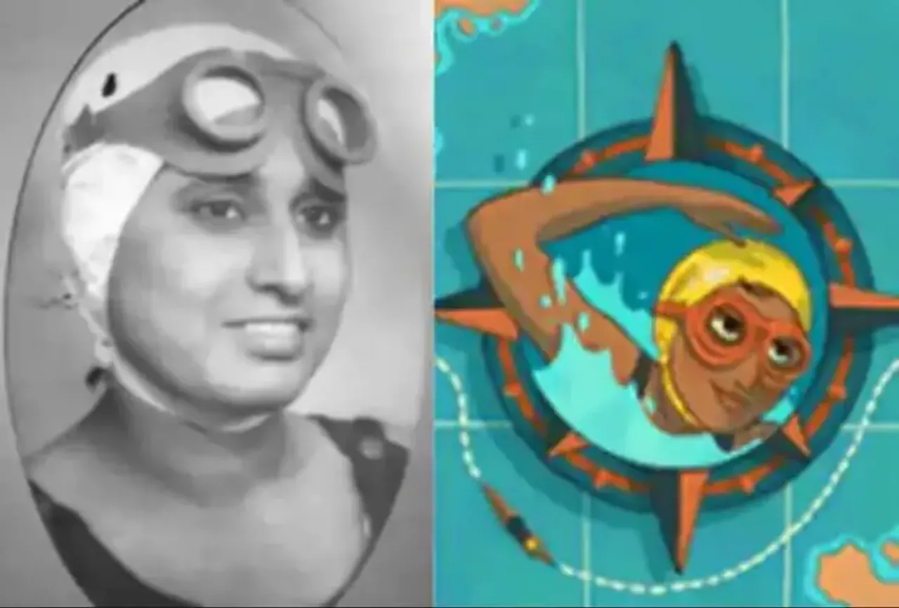 indian-swimmer-arati-saha-in-google-doodle