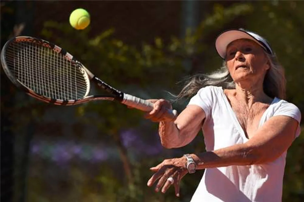 83-Yr-Old Granny Is A Tennis Champ