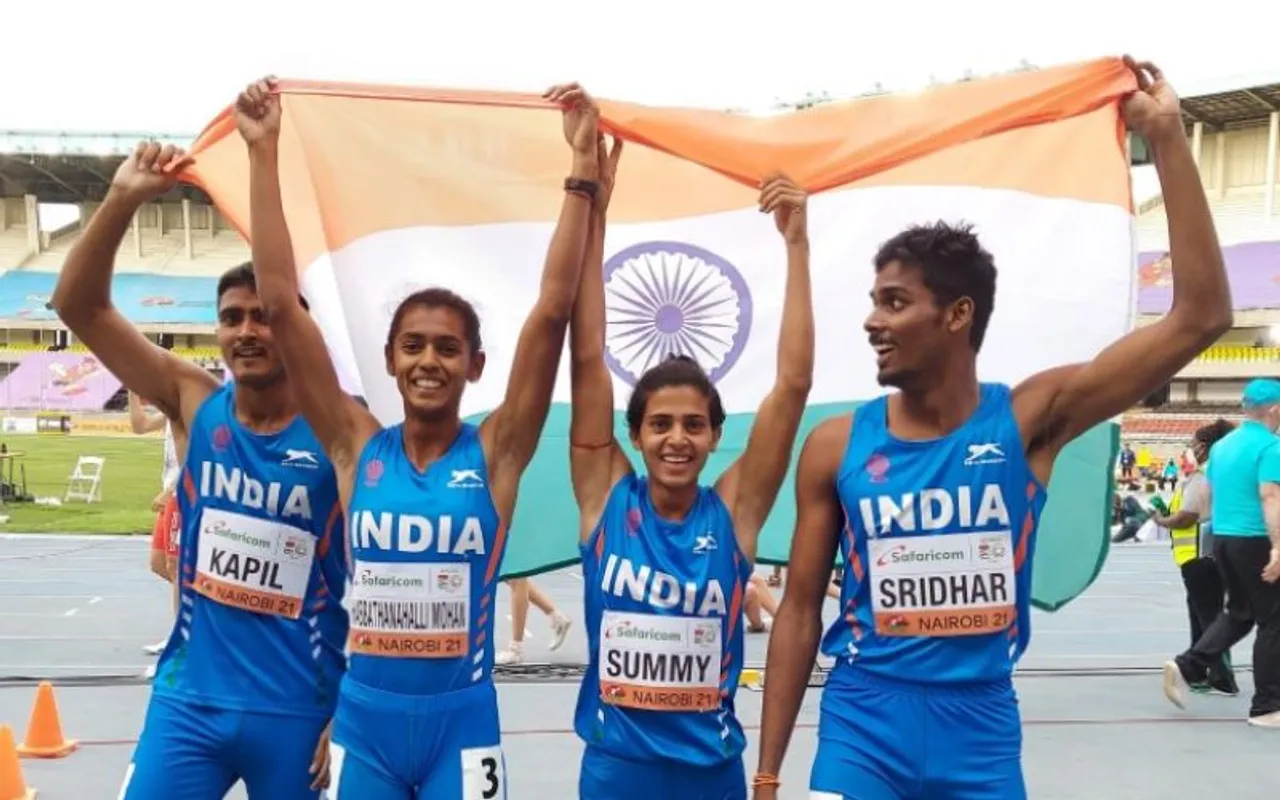 India Bags Bronze At World Athletics U20 Championship In 4x400m Mixed Relay