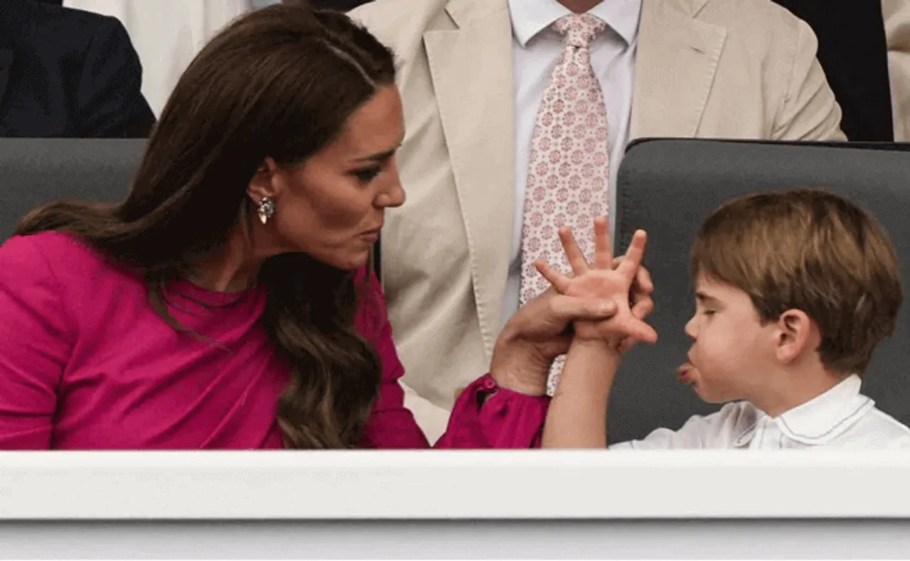 Kate Middleton and Prince Louis