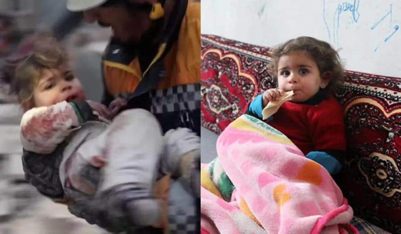 Heartbreaking Visuals: 18-Month-Old Syrian Girl Survives But Loses Family In Earthquake