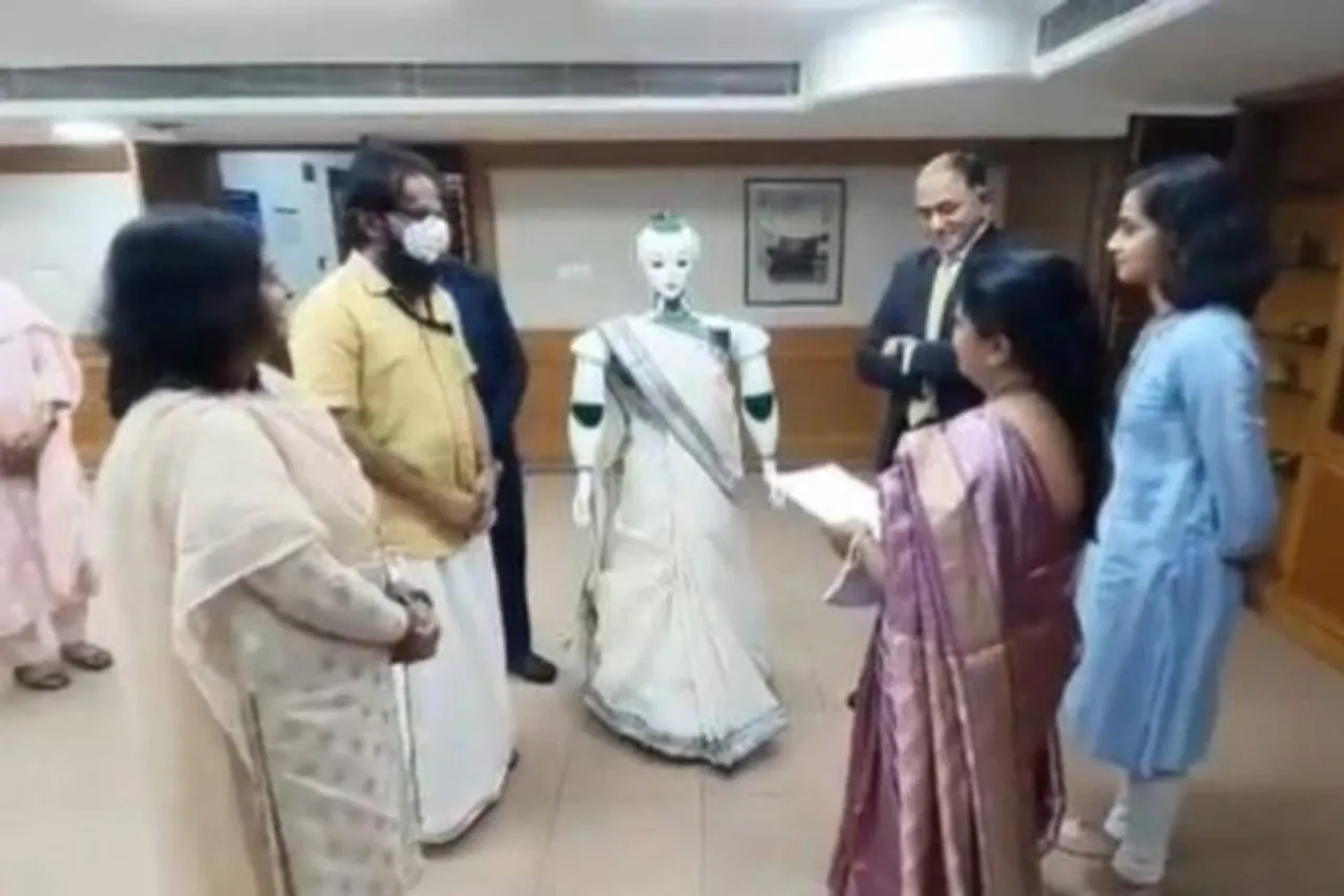 Saree Clad Robot