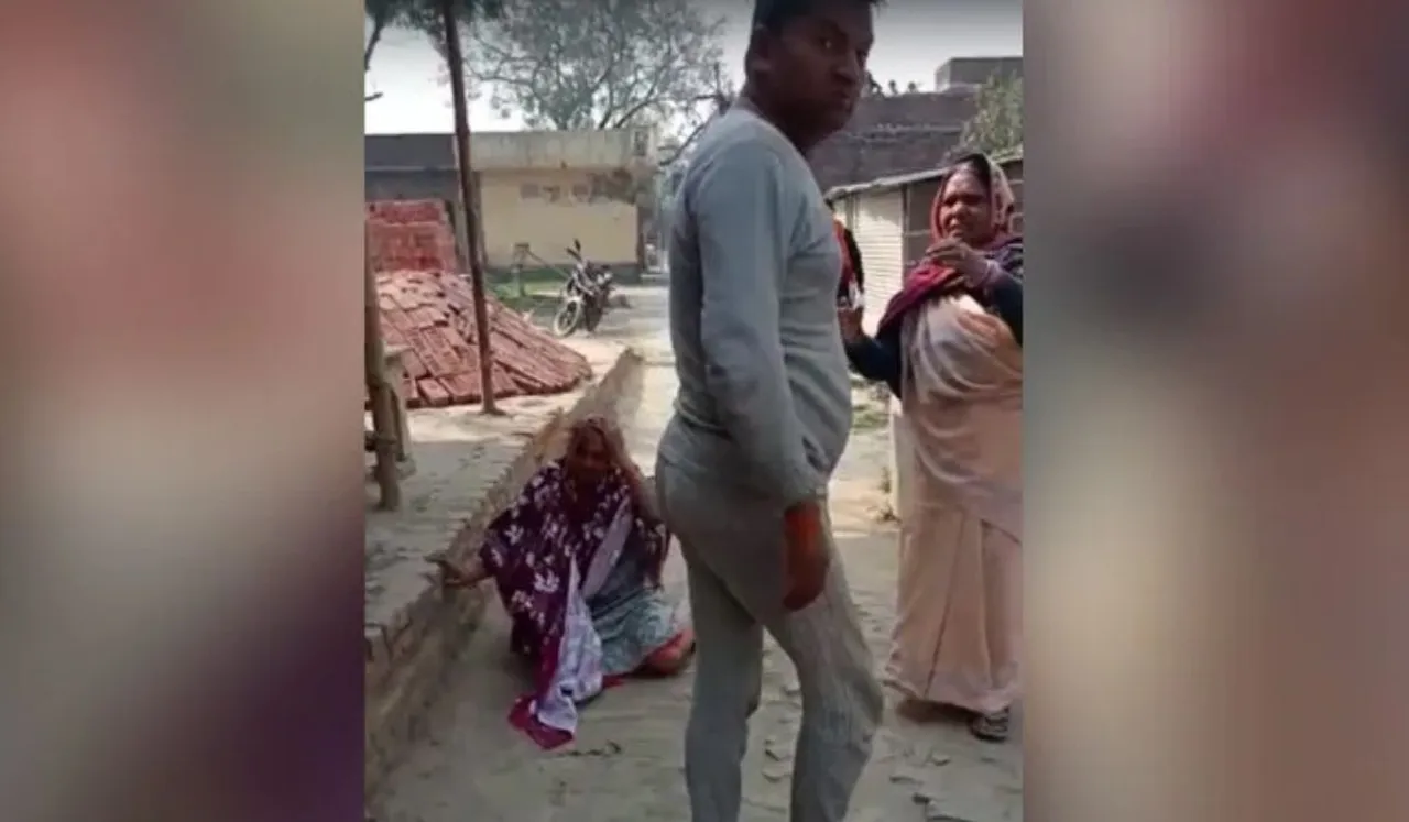 Elderly Woman Thrashed In UP After Row With Neighbour