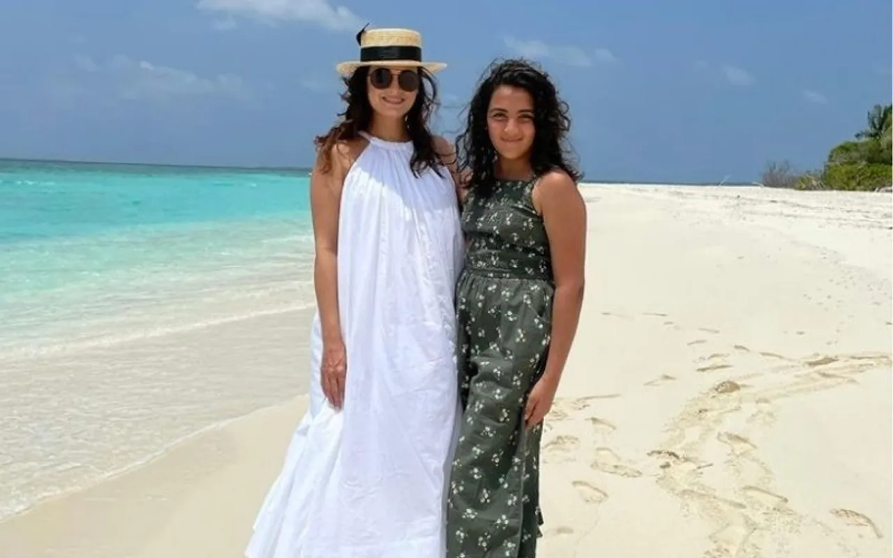 dia mirza stepdaughter ,celeb stepmoms Dia Mirza's stepdaughter Samaira Rekhi