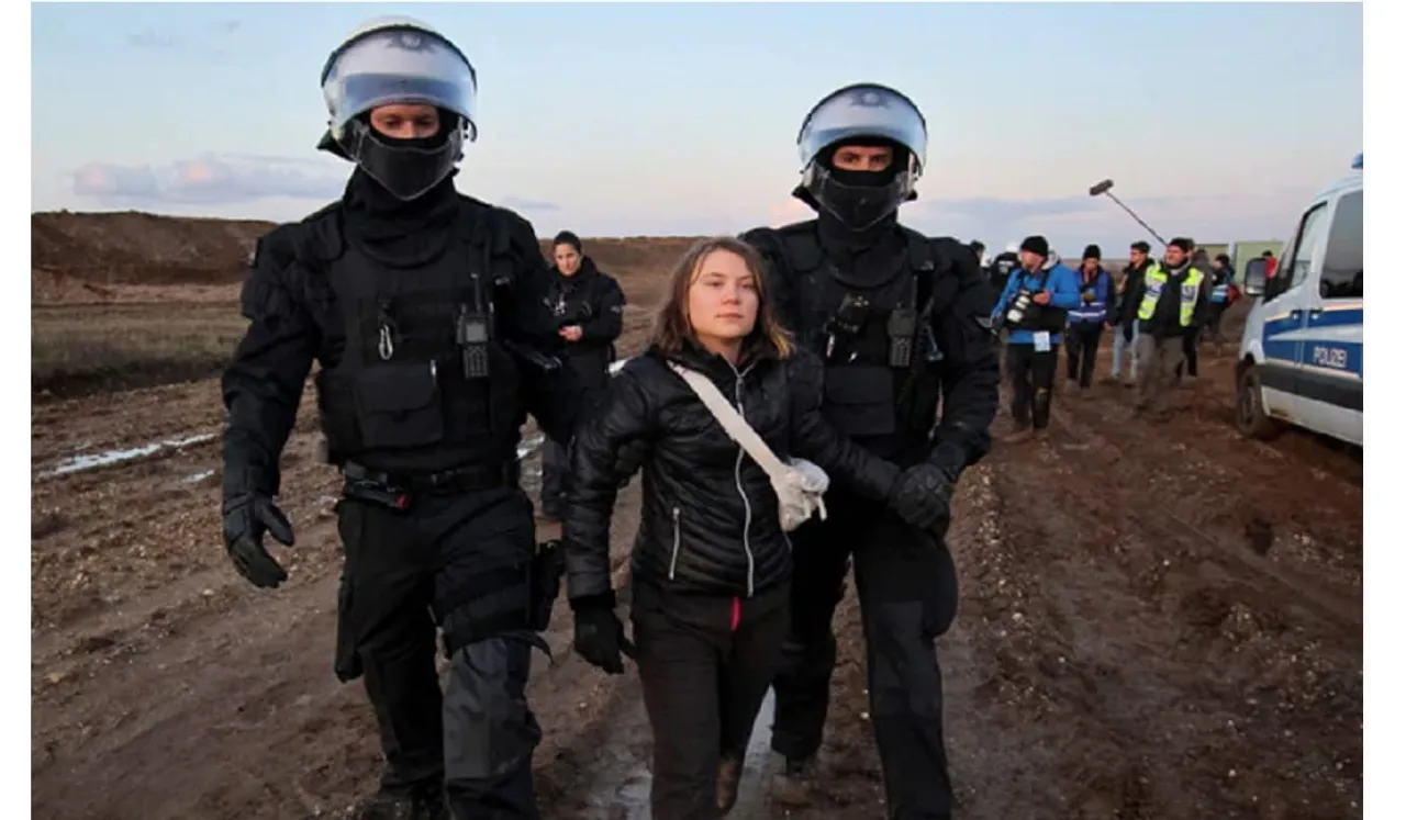 Greta thunberg detained by german police